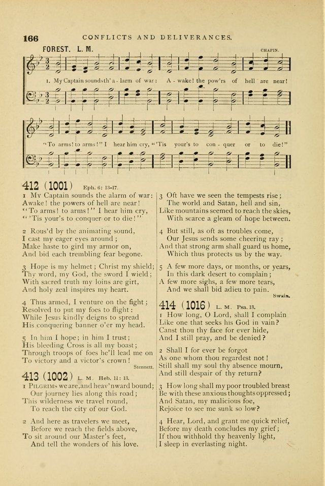 Hymn and Tune Book for Use in Old School or Primitive Baptist Churches page 166