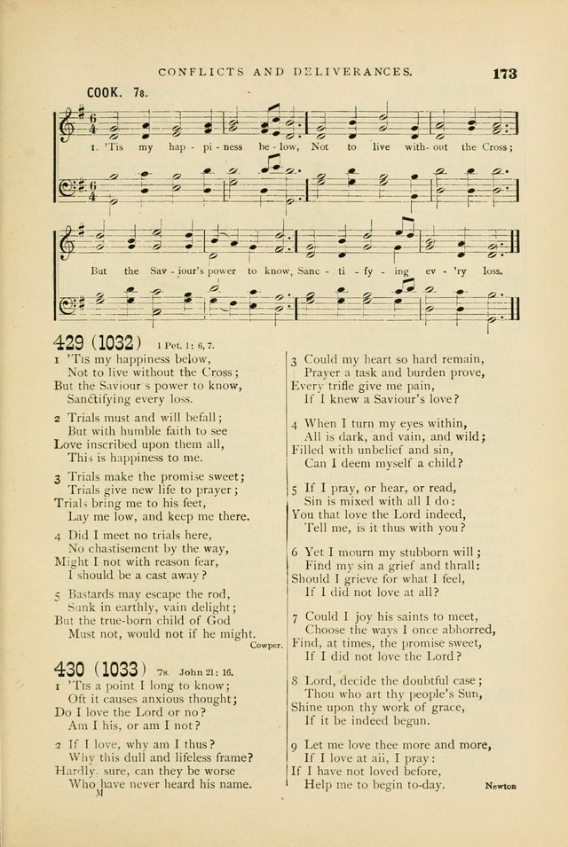 Hymn and Tune Book for Use in Old School or Primitive Baptist Churches page 173