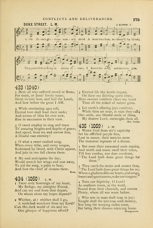 Hymn and Tune Book for Use in Old School or Primitive Baptist Churches page 175