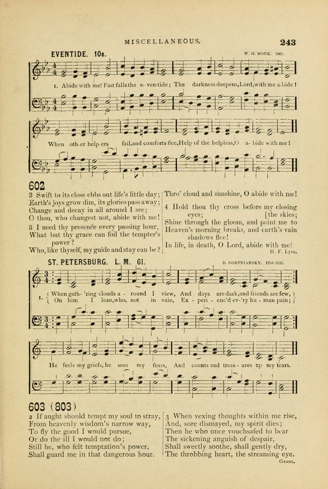 Hymn and Tune Book for Use in Old School or Primitive Baptist Churches page 243