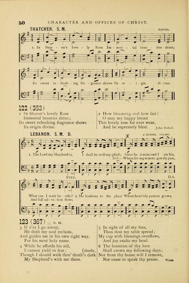Hymn and Tune Book for Use in Old School or Primitive Baptist Churches page 50