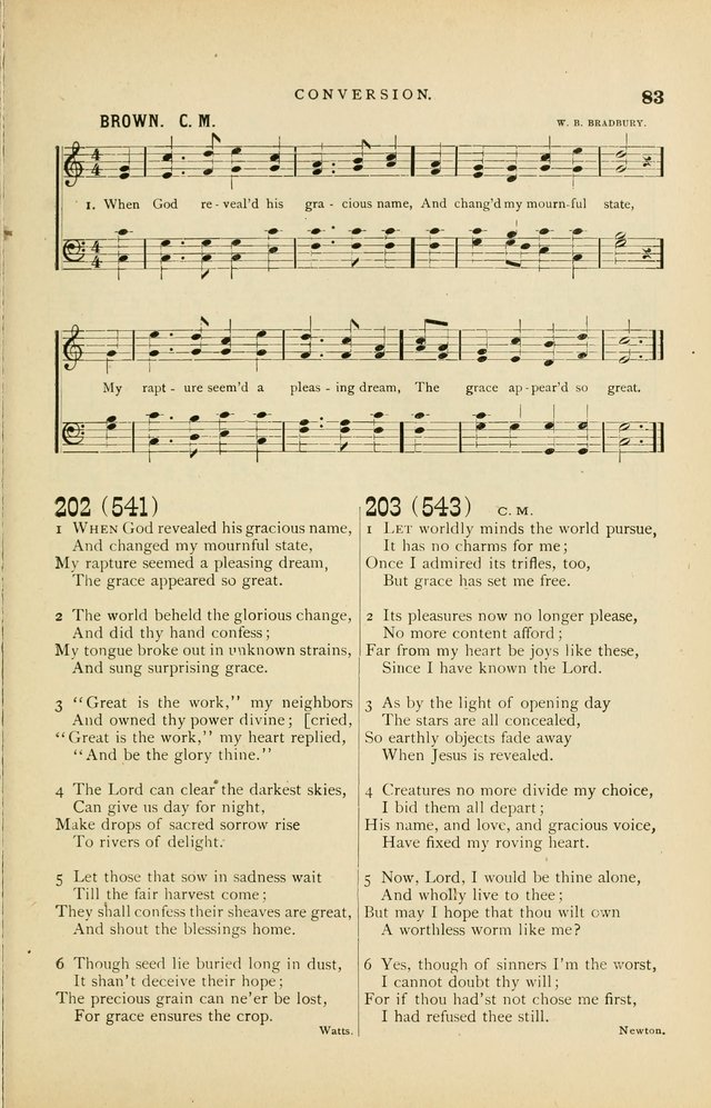 Hymn and Tune Book for Use in Old School or Primitive Baptist Churches page 83