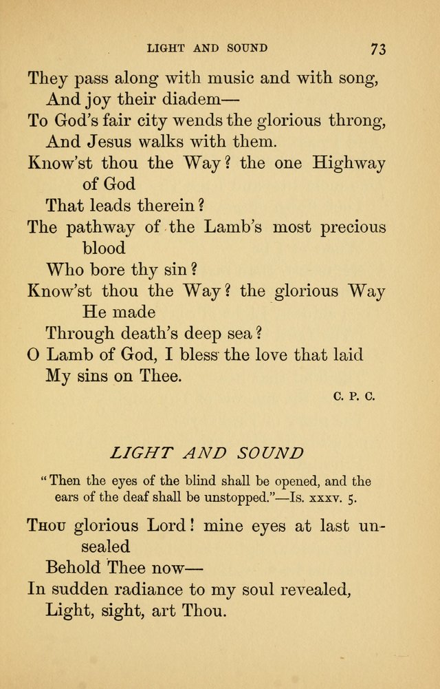 Hymns of Ter Steegen and Others (Second Series) page 73