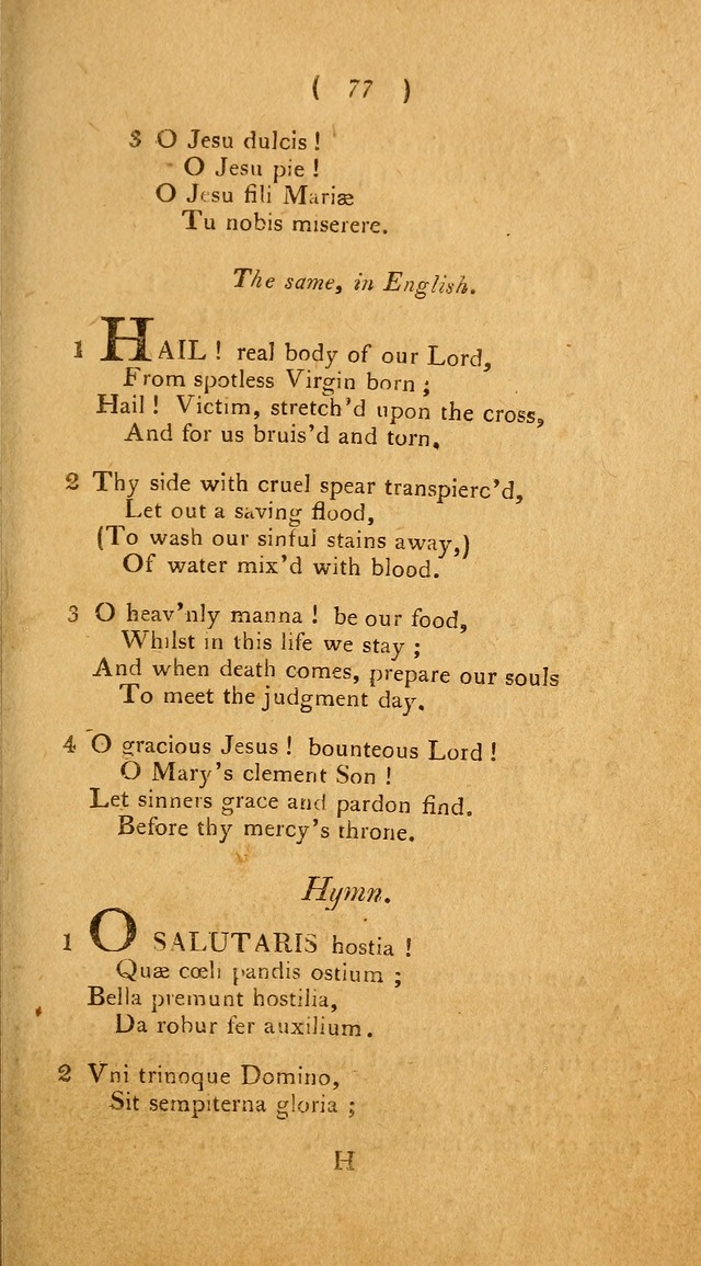 Hymns, for the Use of the Catholic Church in the United States of America (New ed.) page 77