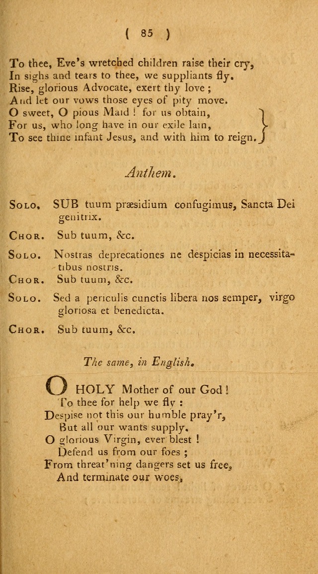 Hymns, for the Use of the Catholic Church in the United States of America (New ed.) page 85