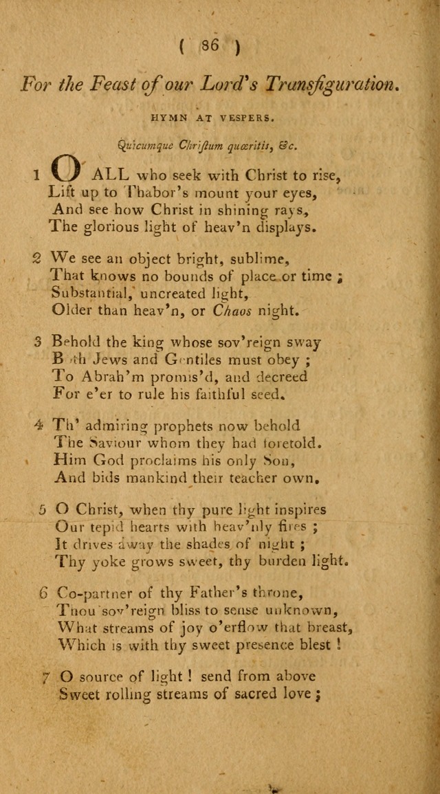 Hymns, for the Use of the Catholic Church in the United States of America (New ed.) page 86