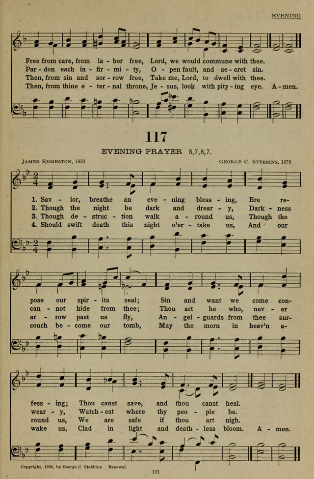 Hymns of the United Church page 101