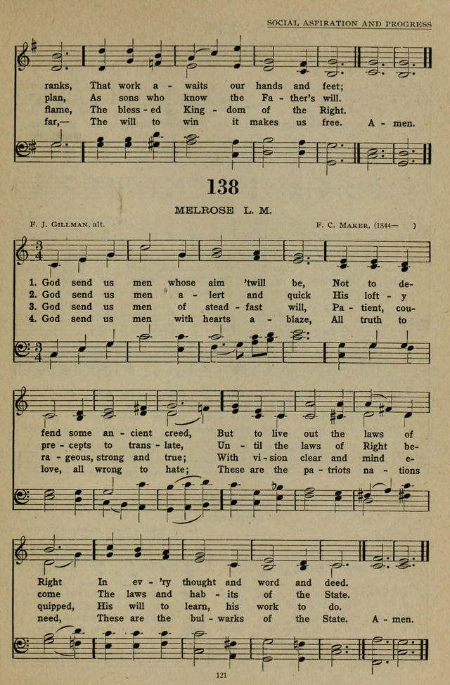 Hymns of the United Church page 121