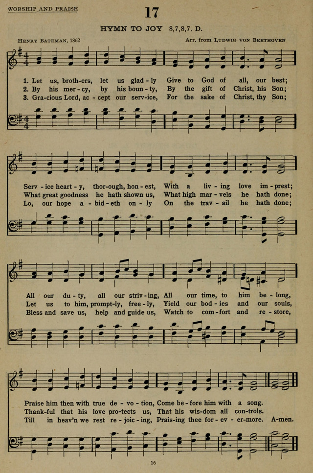 Hymns of the United Church page 16