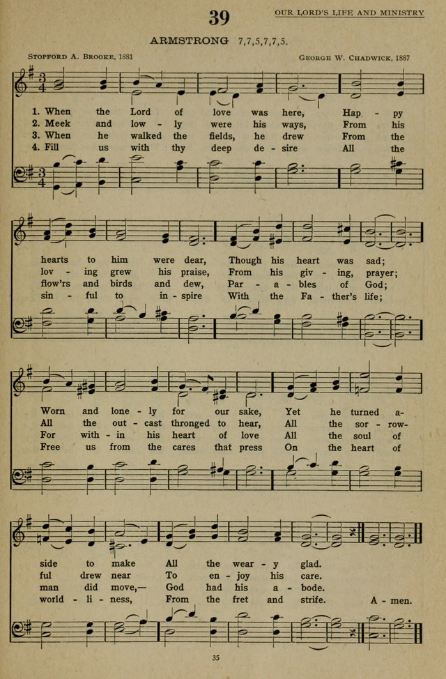 Hymns of the United Church page 35