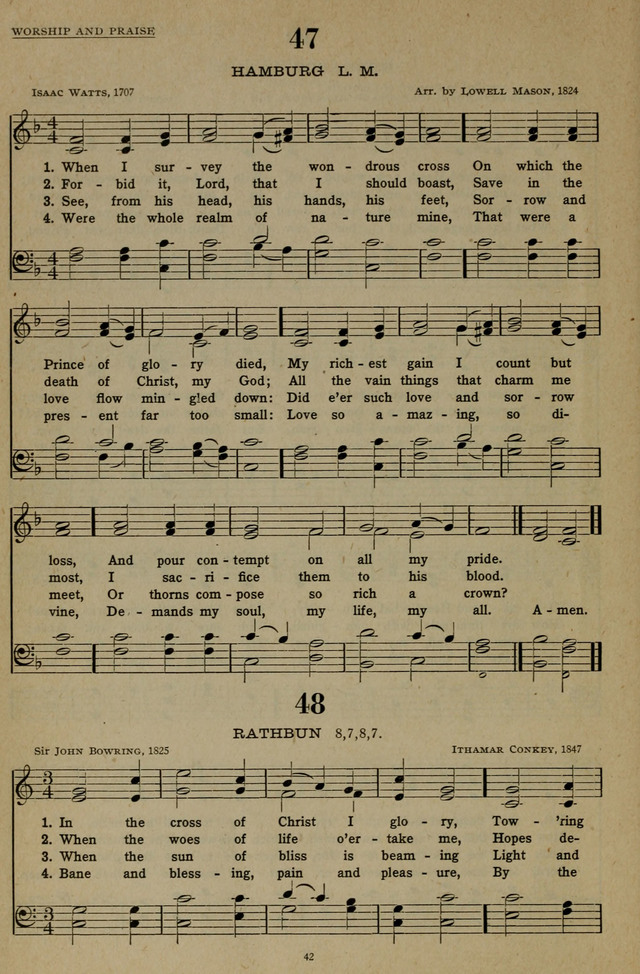 Hymns of the United Church page 42