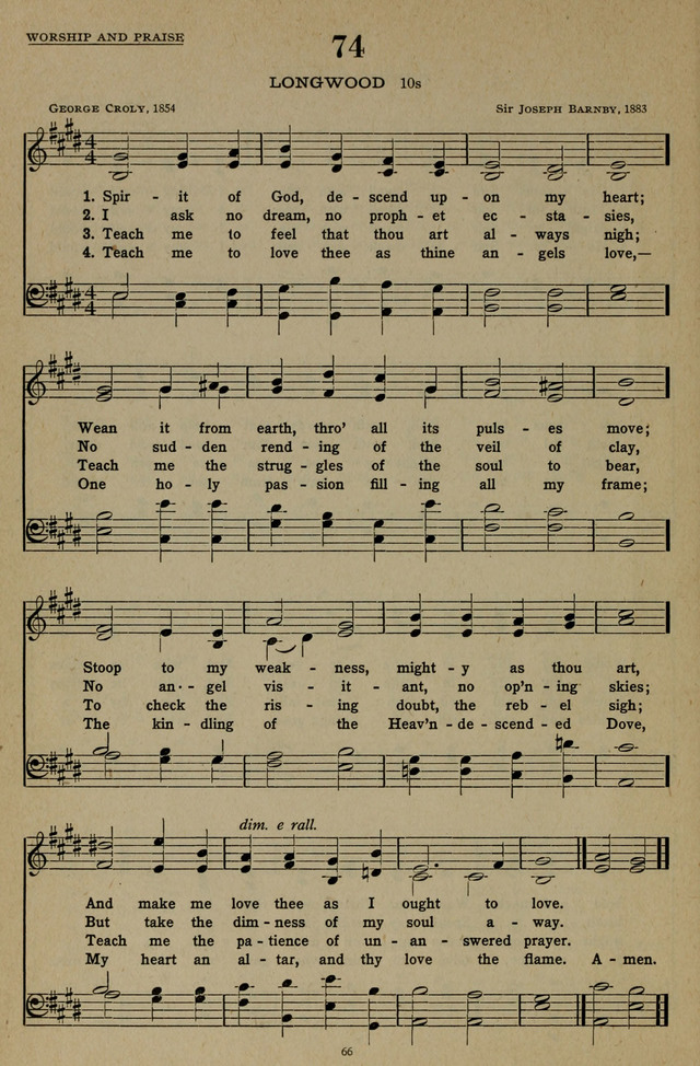 Hymns of the United Church page 66