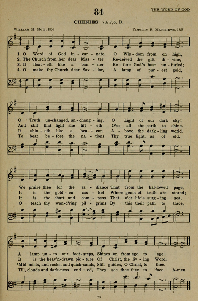Hymns of the United Church page 73