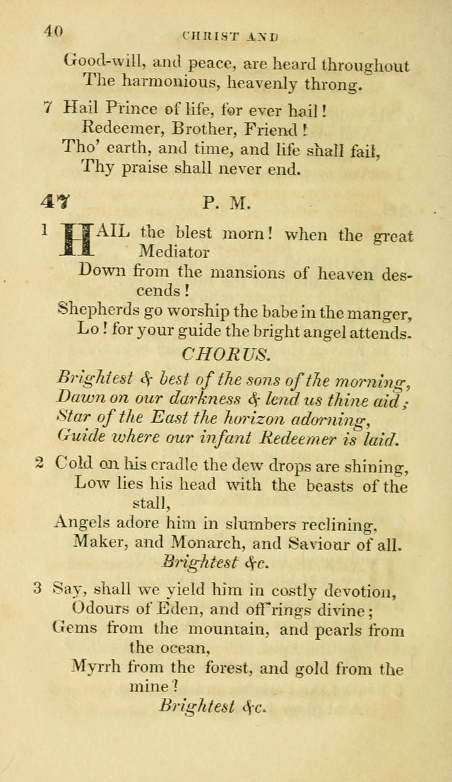 Hymns selected from various authors: for the use of the Evangelical Association, and all lovers of pious devotion (5th ed.) page 40