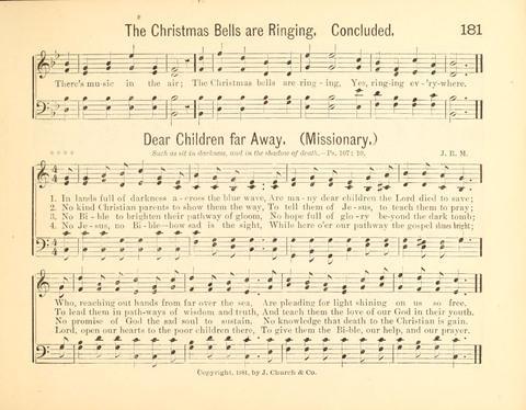 Heart and Voice: a New Collection of Sunday School Songs page 181