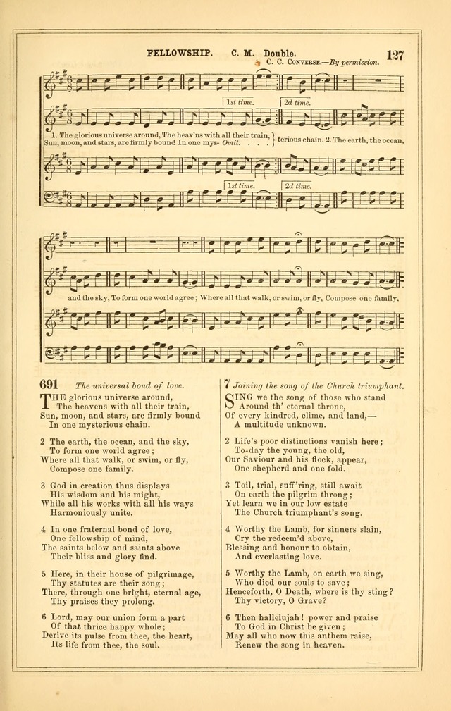The Heart and Voice: or, Songs of Praise for the Sanctuary: hymn and tune book, designed for congregational singing in the Methodist Episcopal Church, and for congregations generally page 127