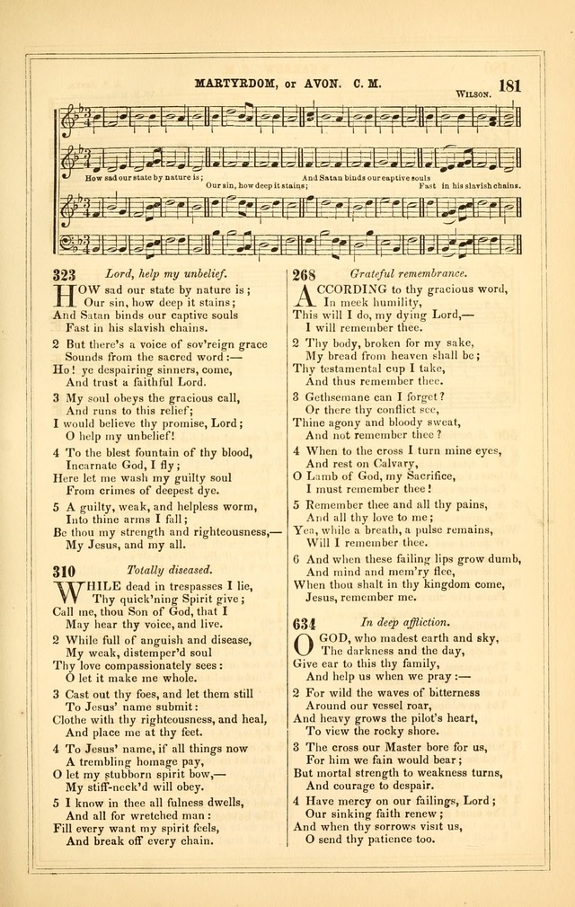 The Heart and Voice: or, Songs of Praise for the Sanctuary: hymn and tune book, designed for congregational singing in the Methodist Episcopal Church, and for congregations generally page 181