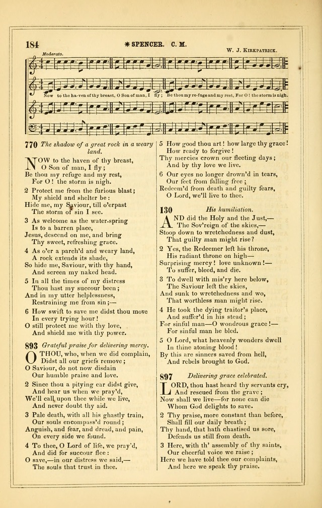 The Heart and Voice: or, Songs of Praise for the Sanctuary: hymn and tune book, designed for congregational singing in the Methodist Episcopal Church, and for congregations generally page 184