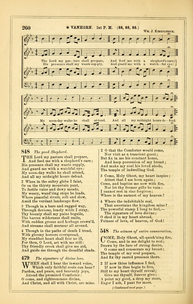 The Heart and Voice: or, Songs of Praise for the Sanctuary: hymn and tune book, designed for congregational singing in the Methodist Episcopal Church, and for congregations generally page 260