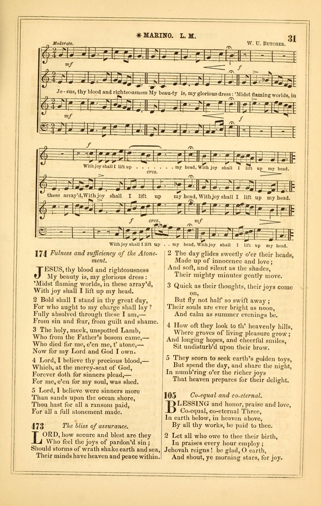 The Heart and Voice: or, Songs of Praise for the Sanctuary: hymn and tune book, designed for congregational singing in the Methodist Episcopal Church, and for congregations generally page 31