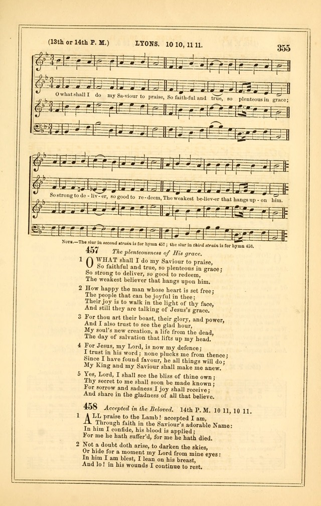 The Heart and Voice: or, Songs of Praise for the Sanctuary: hymn and tune book, designed for congregational singing in the Methodist Episcopal Church, and for congregations generally page 355