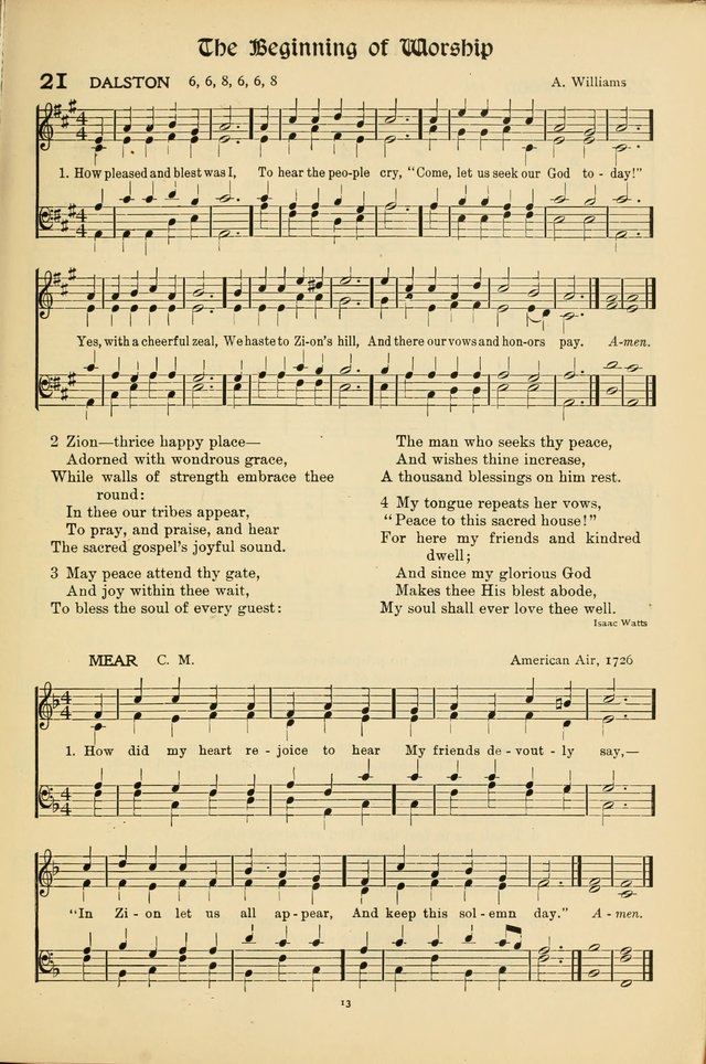 Hymns of Worship and Service (15th ed.) page 13
