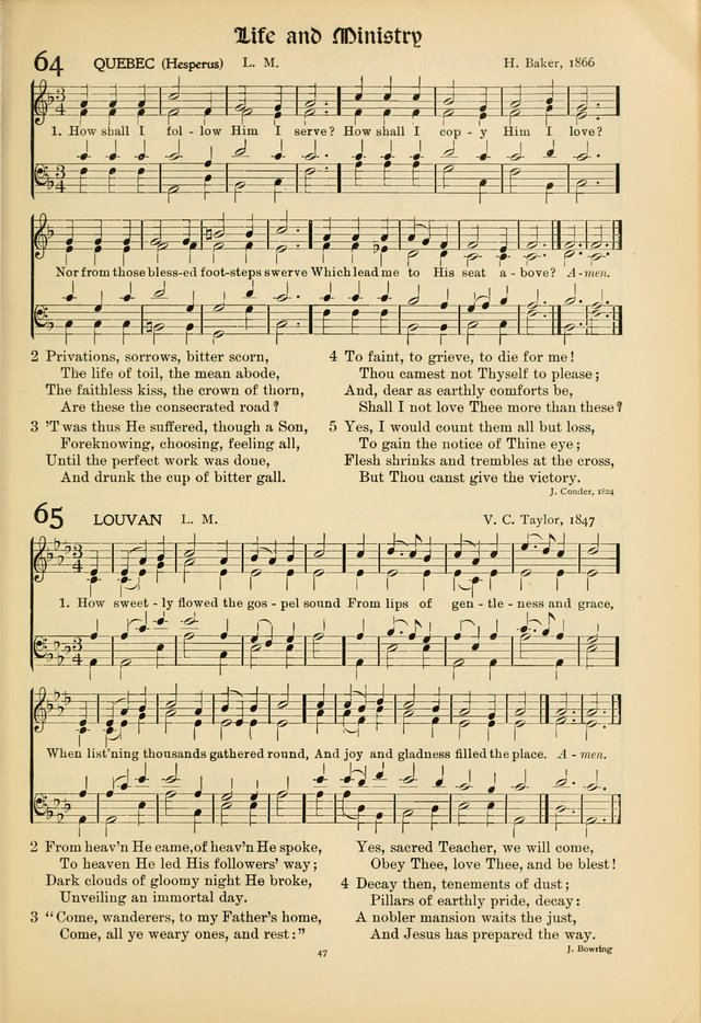 Hymns of Worship and Service. (Chapel ed.) page 47