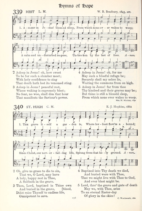 Hymns of Worship and Service: College Edition page 258