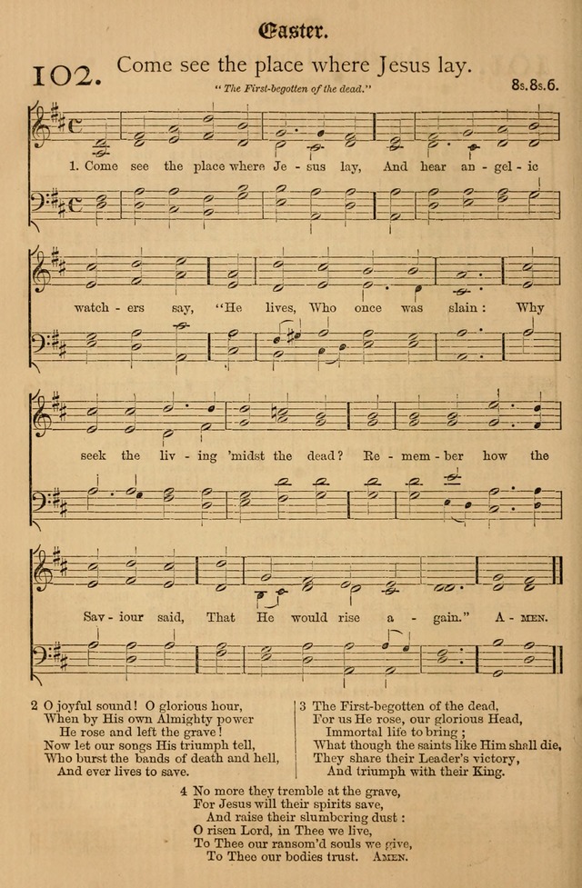 The Hymnal: with tunes old and new page 101