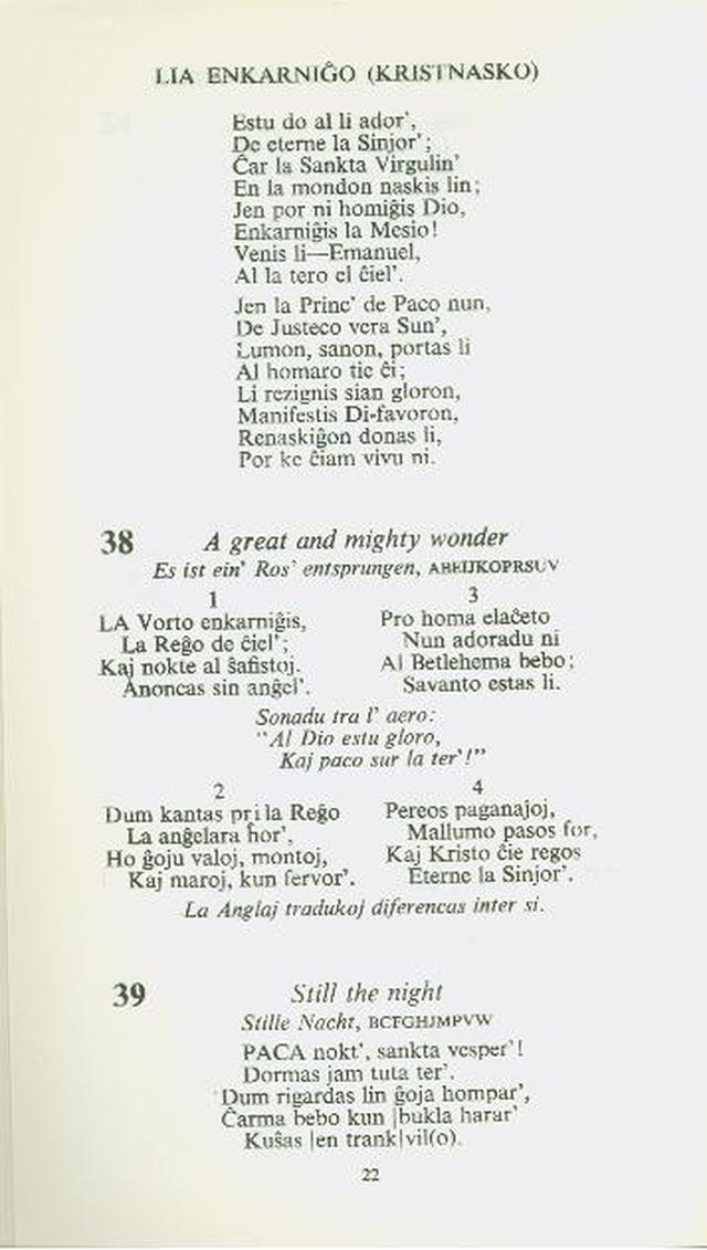 Himnaro Esperanta, 5-a eld. page 22