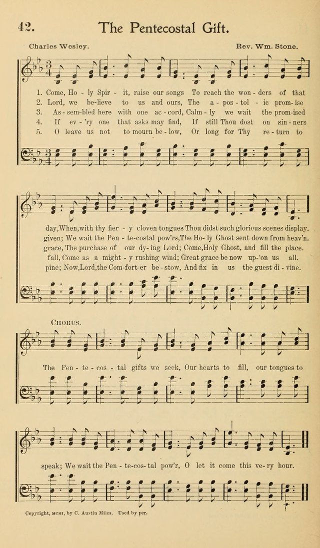 Hymns of the Kingdom: for use in religious meetings page 42