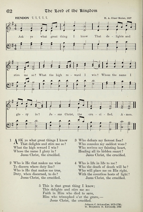 Hymns of the Kingdom of God page 62