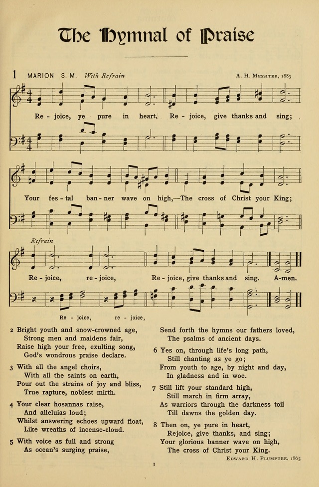 The Hymnal of Praise page 2