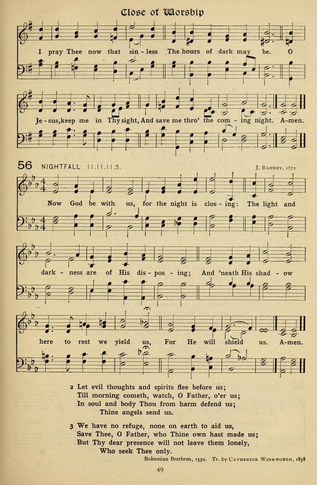 The Hymnal of Praise page 50