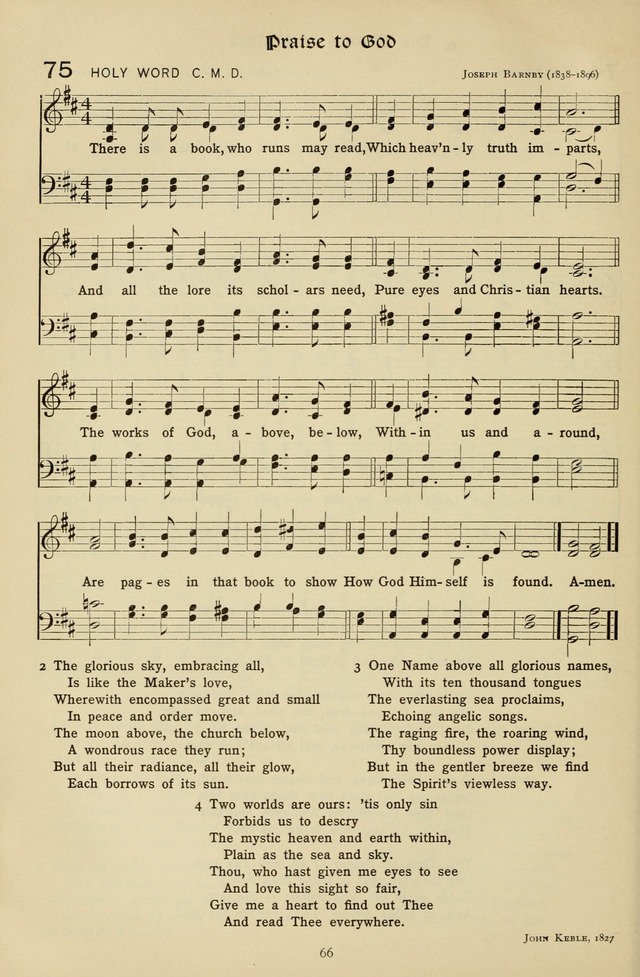 The Hymnal of Praise page 67