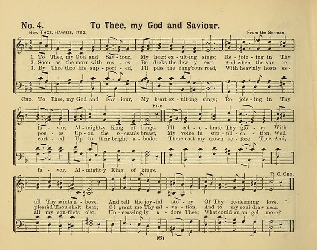 Hymns of Praise with Tunes: selected for use in Sunday school, prayer meeting, and home circle page 6