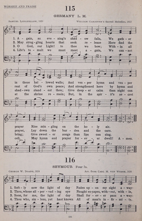 Hymns of the United Church page 100