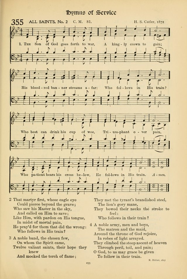 Hymns of Worship and Service page 255