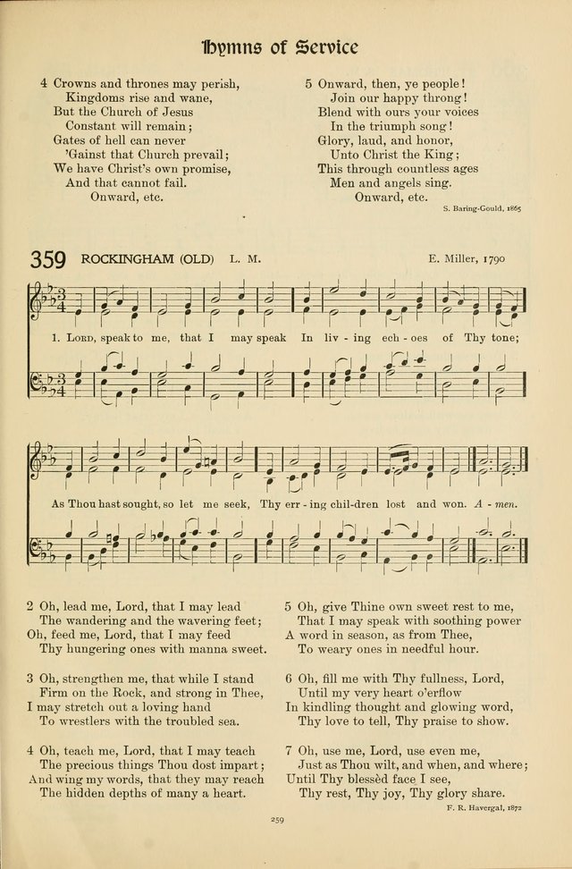 Hymns of Worship and Service page 259