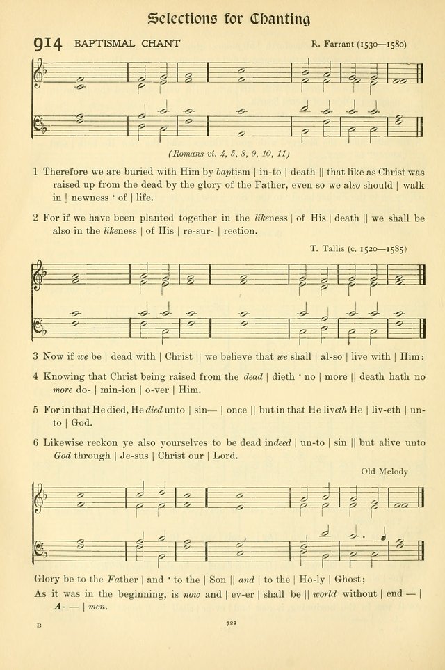 In Excelsis: Hymns with Tunes for Christian Worship. 7th ed. page 732