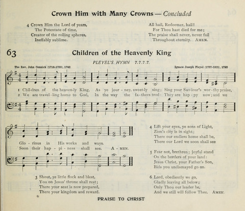The Institute Hymnal page 71