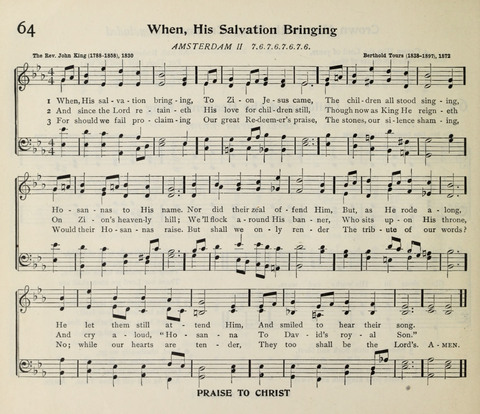 The Institute Hymnal page 72