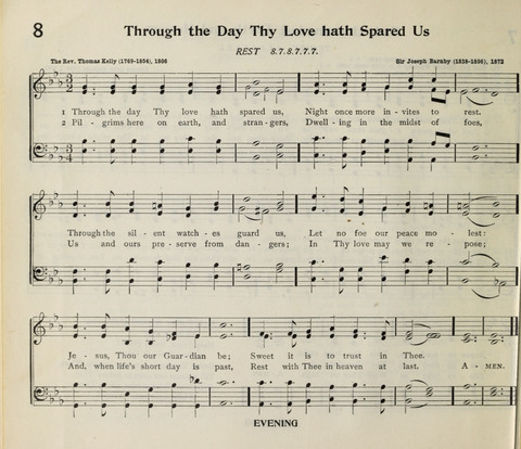 The Institute Hymnal page 8