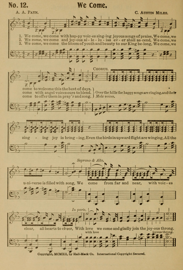 Ideal Sunday School Hymns page 12