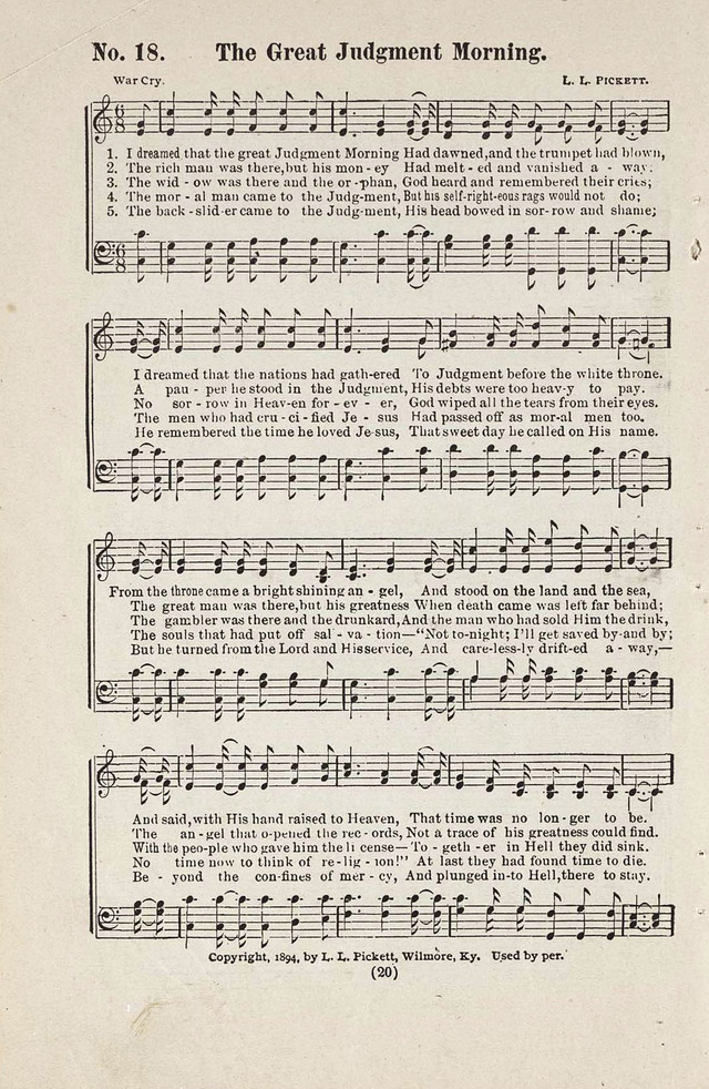 The Joy Bells of Canaan or Burning Bush Songs No. 2 page 18