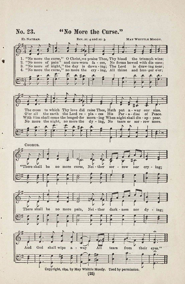 The Joy Bells of Canaan or Burning Bush Songs No. 2 page 23