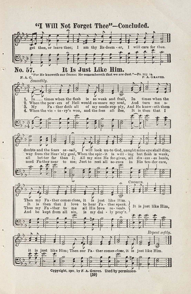 The Joy Bells of Canaan or Burning Bush Songs No. 2 page 57