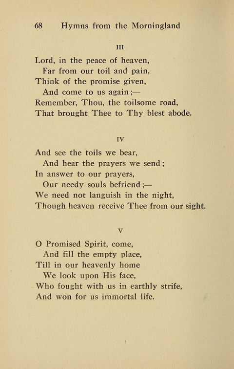Hymns from the Morningland page 67