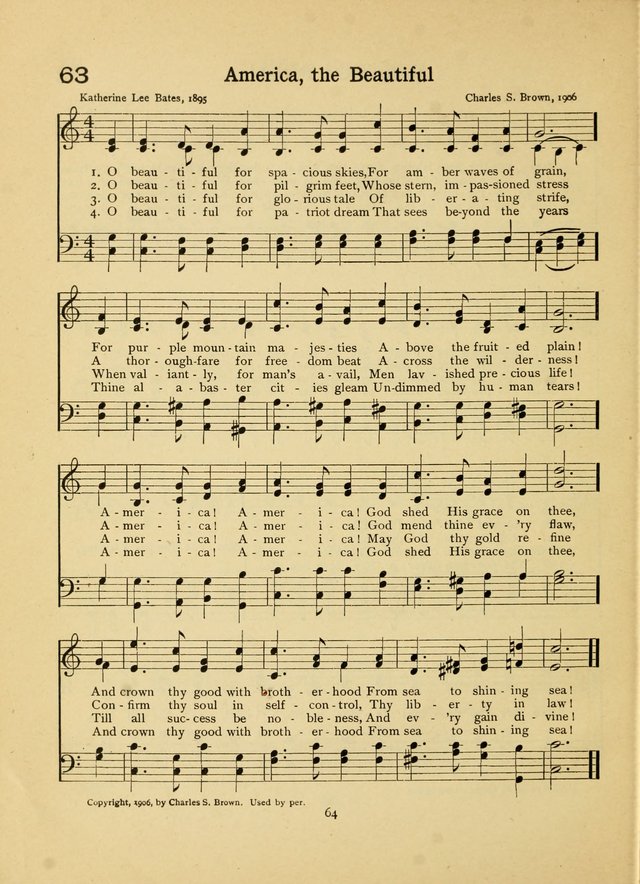 Junior Carols: a collection of sacred songs for Junior Societies, Sunday Schools, the Home Circle page 64