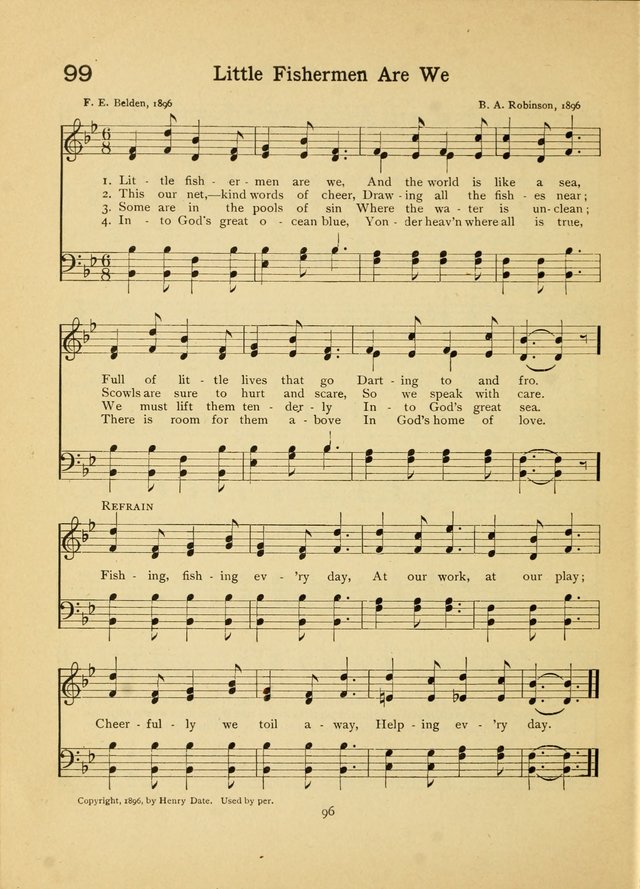 Junior Carols: a collection of sacred songs for Junior Societies, Sunday Schools, the Home Circle page 96